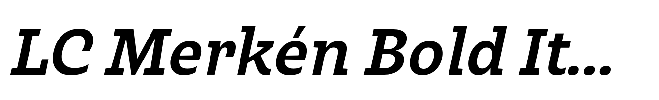LC Merkén Bold Italic